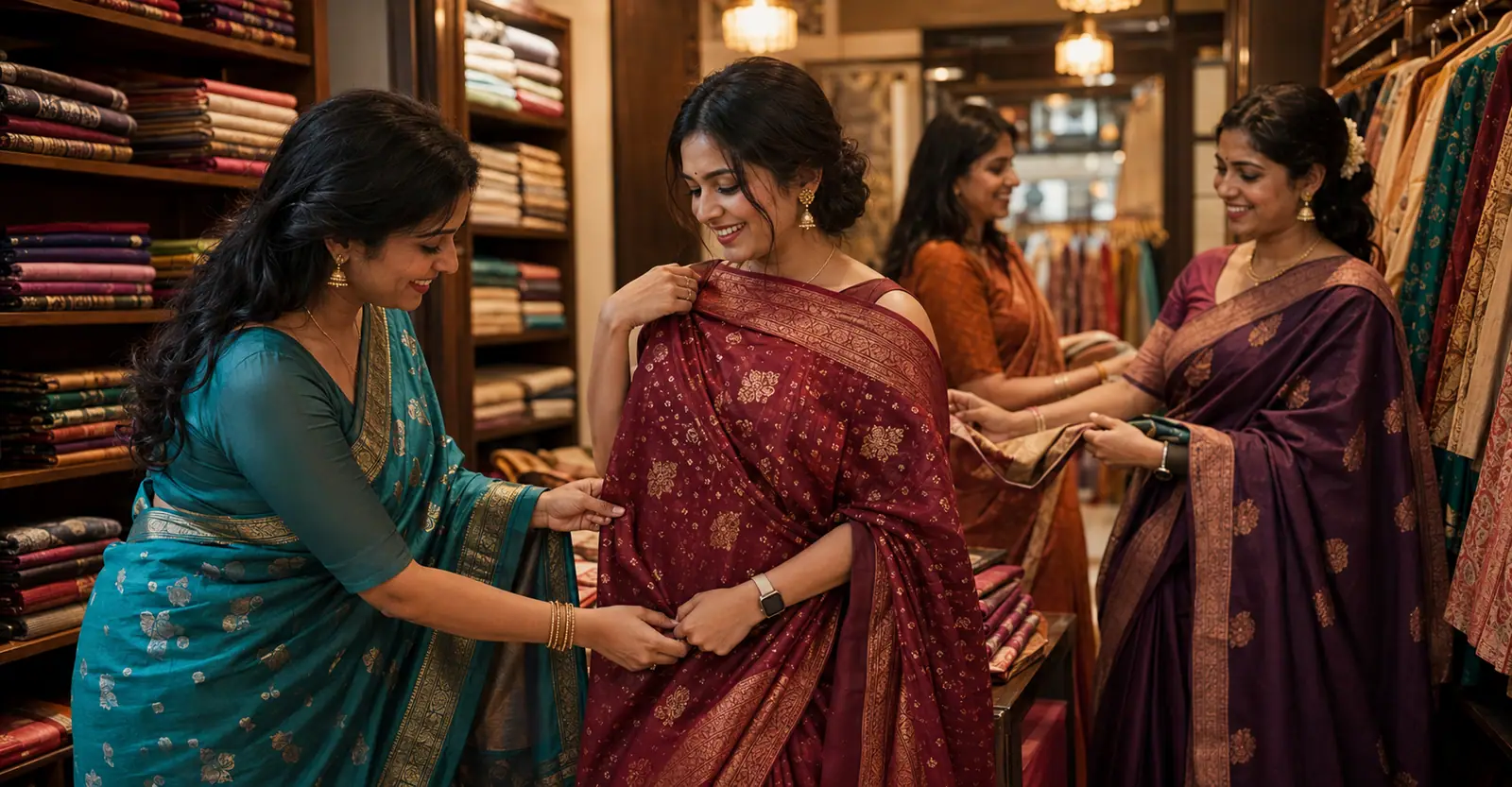 Handwoven heritage saree